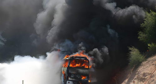Dramma in Svizzera: un gesto folle trasforma un autobus in una trappola di fuoco a Kerzers
